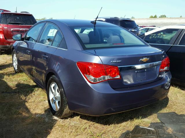 1G1PC5SBXE7175946 - 2014 CHEVROLET CRUZE BLUE photo 3