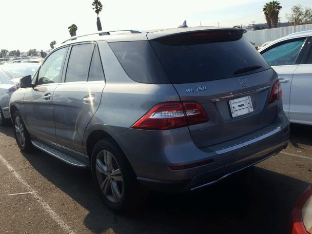 4JGDA5JB5DA245691 - 2013 MERCEDES-BENZ ML 350 SILVER photo 3