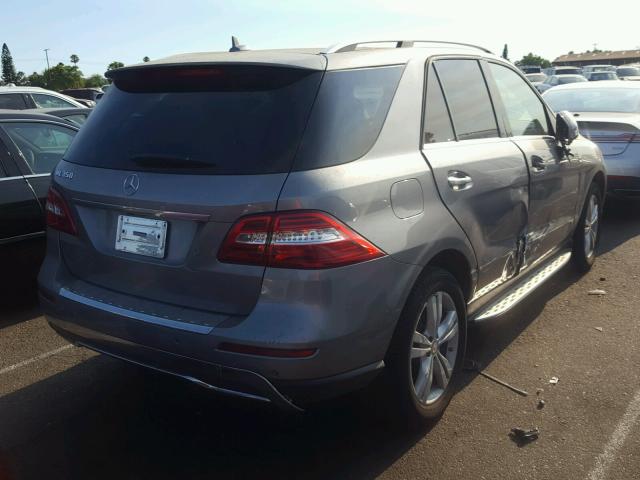 4JGDA5JB5DA245691 - 2013 MERCEDES-BENZ ML 350 SILVER photo 4