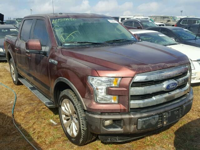 1FTEW1CF3FKD06312 - 2015 FORD F150 SUPER BROWN photo 1