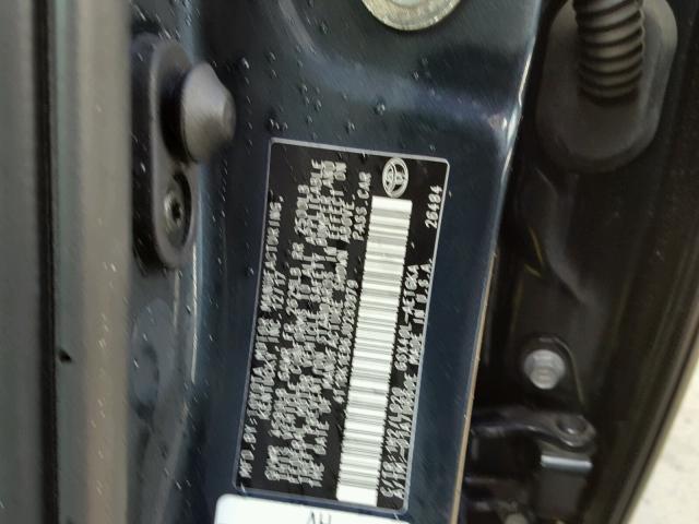 4T1BK1EB6JU283979 - 2018 TOYOTA AVALON XLE BLACK photo 10