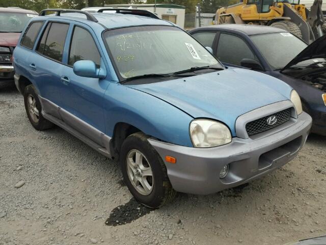 KM8SC13D34U836965 - 2004 HYUNDAI SANTA FE G BLUE photo 1