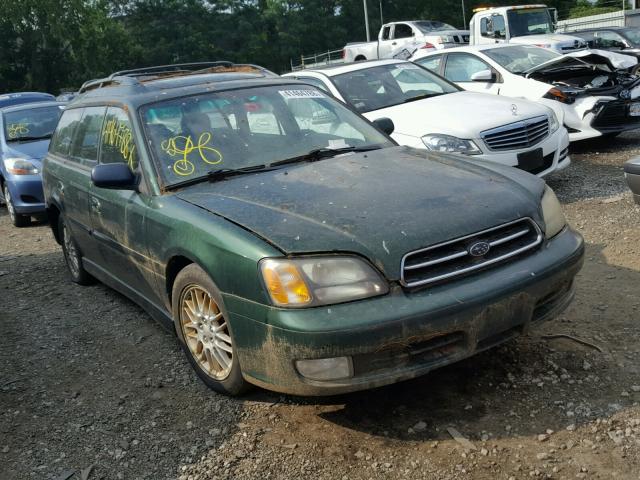 4S3BH645X27309219 - 2002 SUBARU LEGACY GT GREEN photo 1