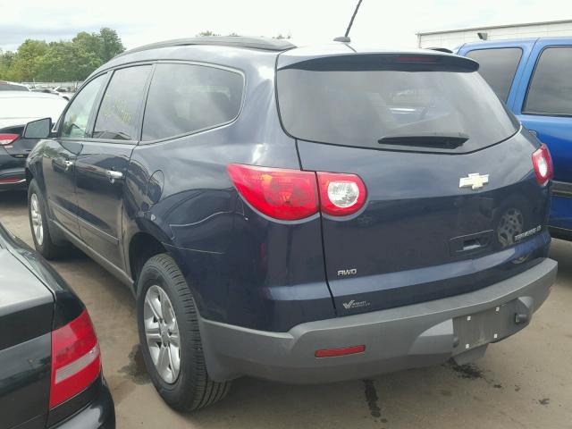 1GNKVFED8BJ175996 - 2011 CHEVROLET TRAVERSE L BLUE photo 3