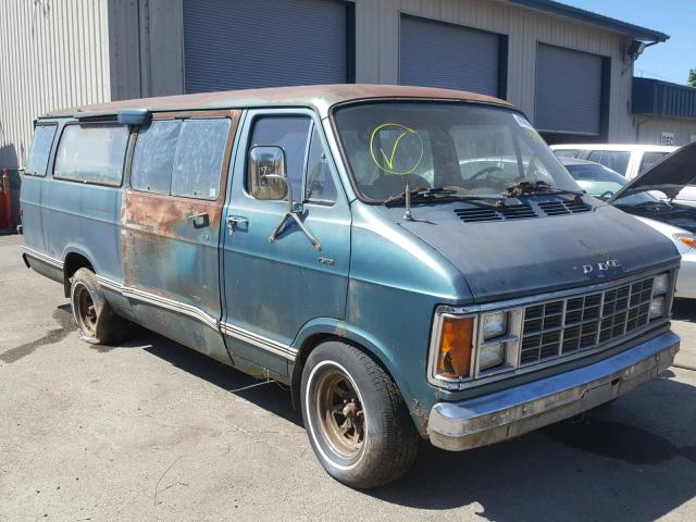 B26JF9X147584 - 1979 DODGE VAN GREEN photo 1