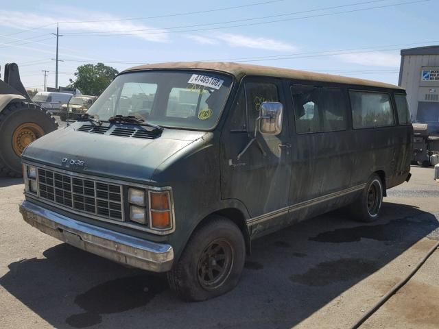 B26JF9X147584 - 1979 DODGE VAN GREEN photo 2