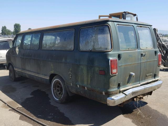 B26JF9X147584 - 1979 DODGE VAN GREEN photo 3