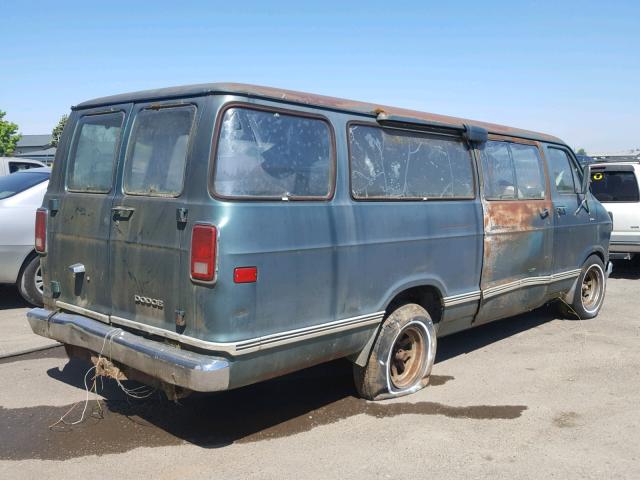 B26JF9X147584 - 1979 DODGE VAN GREEN photo 4