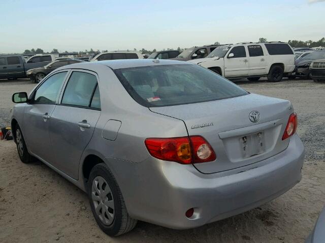 1NXBU4EEXAZ227274 - 2010 TOYOTA COROLLA BA SILVER photo 3