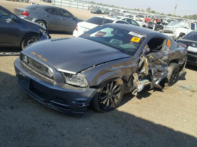 1ZVBP8CF1D5250002 - 2013 FORD MUSTANG GT GRAY photo 2