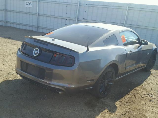 1ZVBP8CF1D5250002 - 2013 FORD MUSTANG GT GRAY photo 4