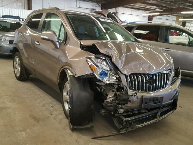 KL4CJESB6FB166939 - 2015 BUICK ENCORE BROWN photo 1