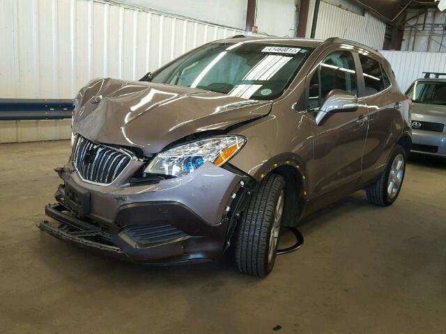 KL4CJESB6FB166939 - 2015 BUICK ENCORE BROWN photo 2