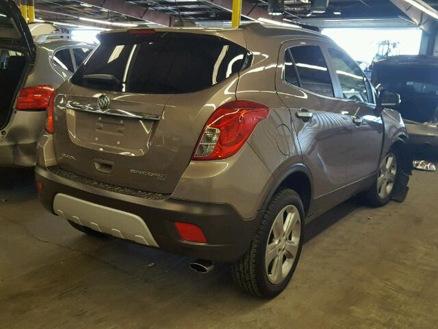 KL4CJESB6FB166939 - 2015 BUICK ENCORE BROWN photo 4