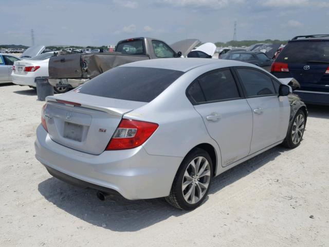 2HGFB6E59CH703979 - 2012 HONDA CIVIC SI SILVER photo 4