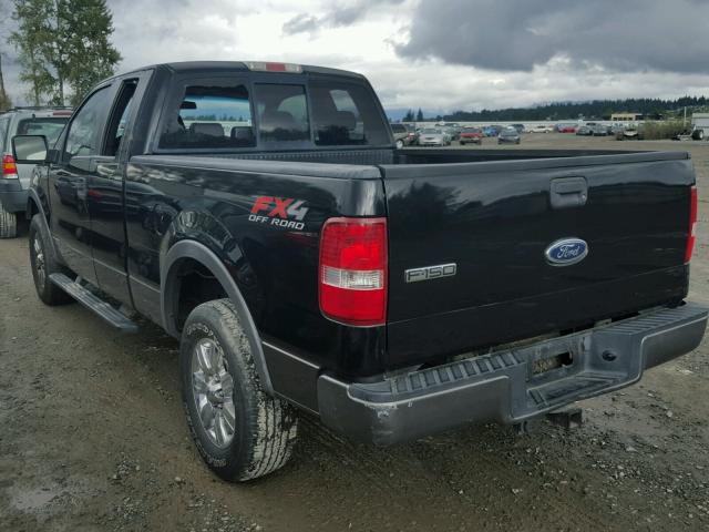 1FTPX14515FA57074 - 2005 FORD F150 BLACK photo 3