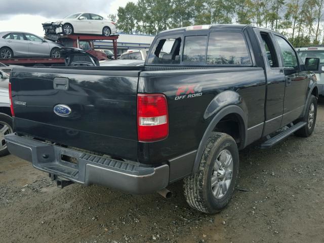 1FTPX14515FA57074 - 2005 FORD F150 BLACK photo 4