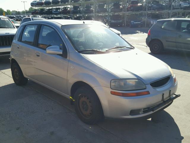 KL1TD66607B691584 - 2007 CHEVROLET AVEO BASE Күміс фото 1