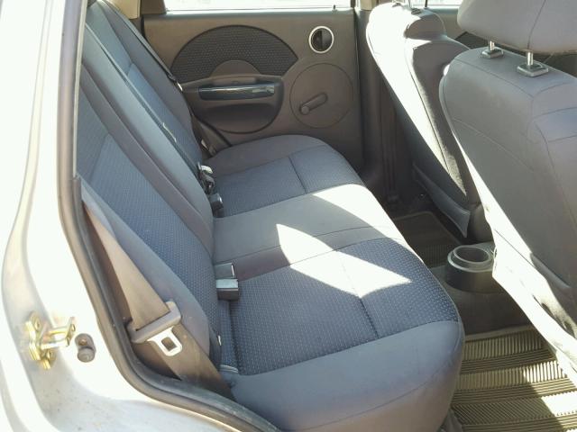KL1TD66607B691584 - 2007 CHEVROLET AVEO BASE Күміс фото 6