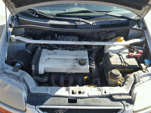 KL1TD66607B691584 - 2007 CHEVROLET AVEO BASE Күміс фото 7