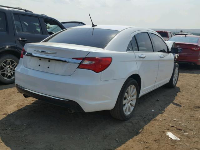 1C3CCBCG8EN125433 - 2014 CHRYSLER 200 LIMITE WHITE photo 4