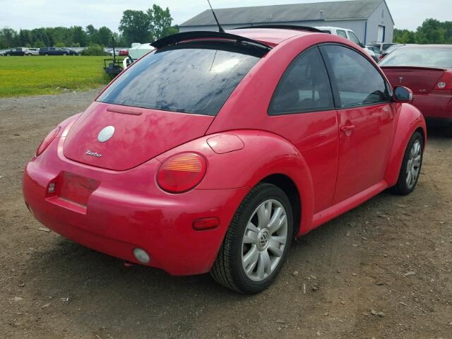 3VWCD21C43M444017 - 2003 VOLKSWAGEN NEW BEETLE წითელი ფოტო 4