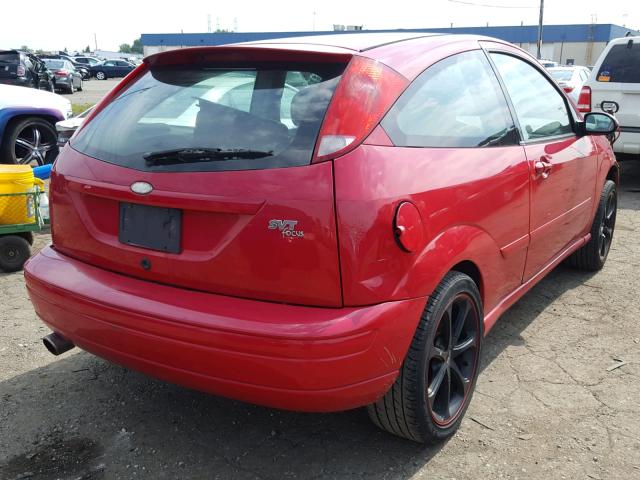 3FAHP39543R187011 - 2003 FORD FOCUS SVT RED photo 4