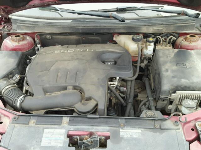 1G2ZF57B884264148 - 2008 PONTIAC G6 VALUE L BURGUNDY photo 7