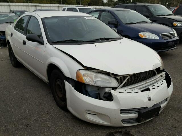 1B3EL36X04N144886 - 2004 DODGE STRATUS WHITE photo 1