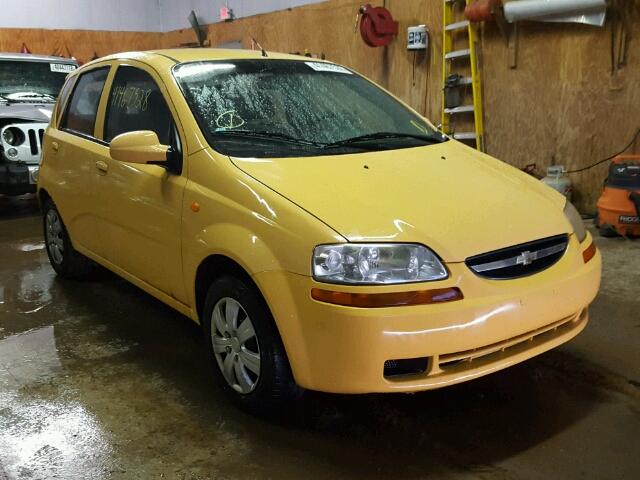 KL1TJ62624B269293 - 2004 CHEVROLET AVEO LS YELLOW photo 1