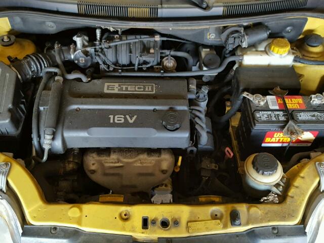 KL1TJ62624B269293 - 2004 CHEVROLET AVEO LS YELLOW photo 7