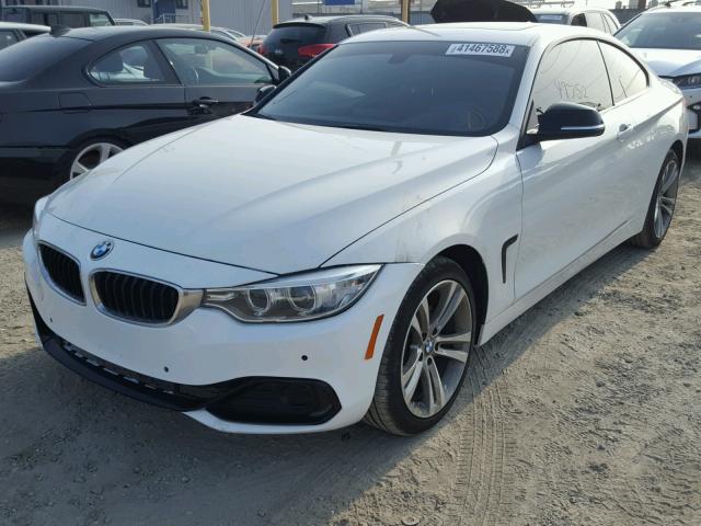 WBA3N9C56EK245856 - 2014 BMW 428 XI WHITE photo 2