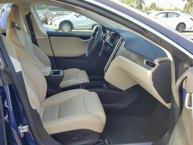 5YJSA1E21HF207435 - 2017 TESLA MODEL S BLUE photo 5