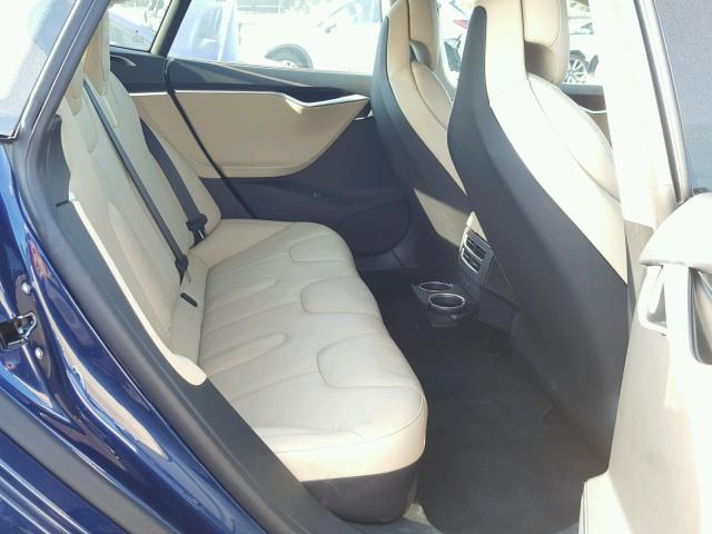 5YJSA1E21HF207435 - 2017 TESLA MODEL S BLUE photo 6
