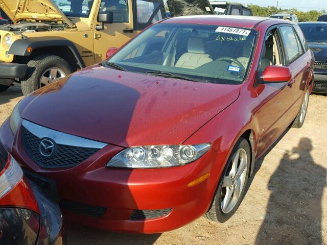 1YVFP82D545N91983 - 2004 MAZDA 6 RED photo 2