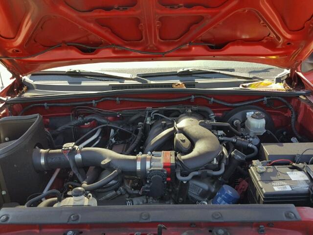 3TMMU52NX9M007866 - 2009 TOYOTA TACOMA DOU RED photo 7