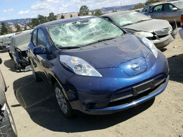 1N4BZ0CP5HC308627 - 2017 NISSAN LEAF S BLUE photo 1