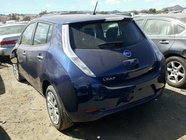 1N4BZ0CP5HC308627 - 2017 NISSAN LEAF S BLUE photo 3