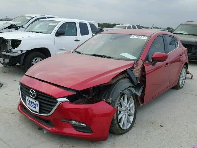 3MZBN1L71HM119321 - 2017 MAZDA 3 TOURING BURGUNDY photo 2