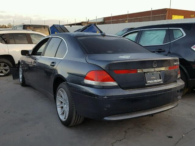 WBAGL63472DP51323 - 2002 BMW 745 I GRAY photo 3