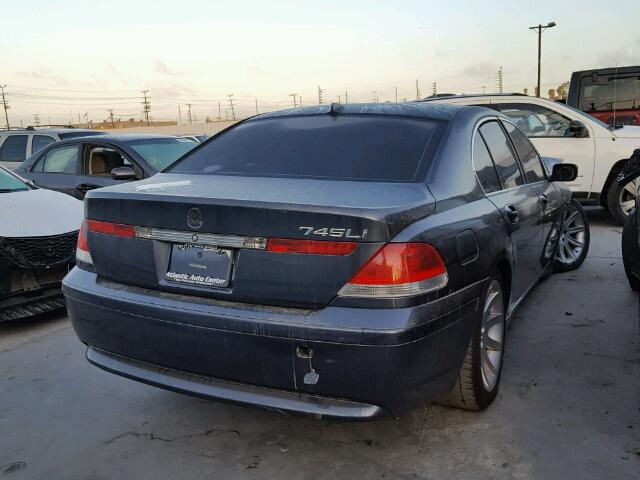 WBAGL63472DP51323 - 2002 BMW 745 I GRAY photo 4