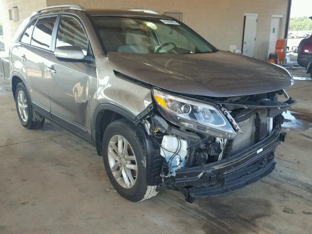 5XYKT3A6XEG455332 - 2014 KIA SORENTO LX GRAY photo 1