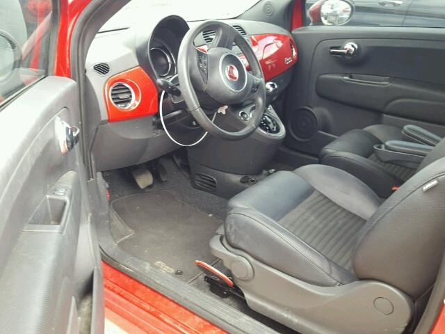 3C3CFFBRXFT741704 - 2015 FIAT 500 SPORT RED photo 9