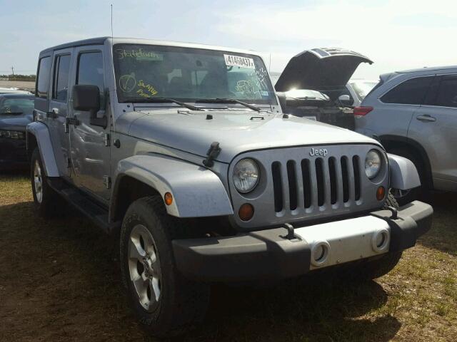 1C4BJWEGXDL602228 - 2013 JEEP WRANGLER U SILVER photo 1