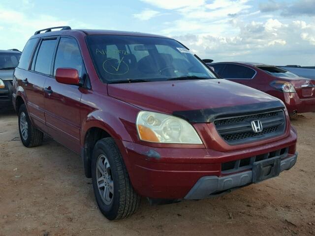 5FNYF18454B000758 - 2004 HONDA PILOT EX RED photo 1