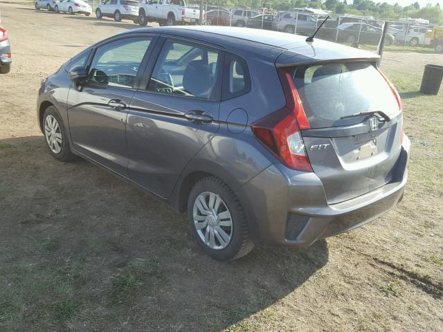 3HGGK5G55FM784819 - 2015 HONDA FIT LX GRAY photo 3