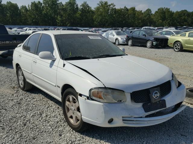 3N1CB51D76L509877 - 2006 NISSAN SENTRA WHITE photo 1