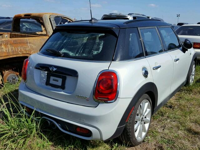 WMWXU3C58F2B66503 - 2015 MINI COOPER S SILVER photo 4