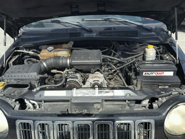 1J4GK48K73W583040 - 2003 JEEP LIBERTY SP BLACK photo 7