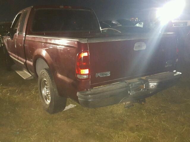 1FTNX20L5YEC53837 - 2000 FORD F250 MAROON photo 3